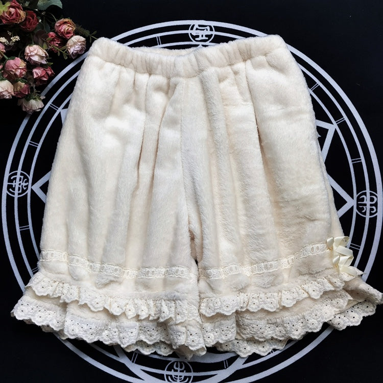 DMFS Lolita - Winter Lolita Fleece Bloomer Plush Lolita Homewear