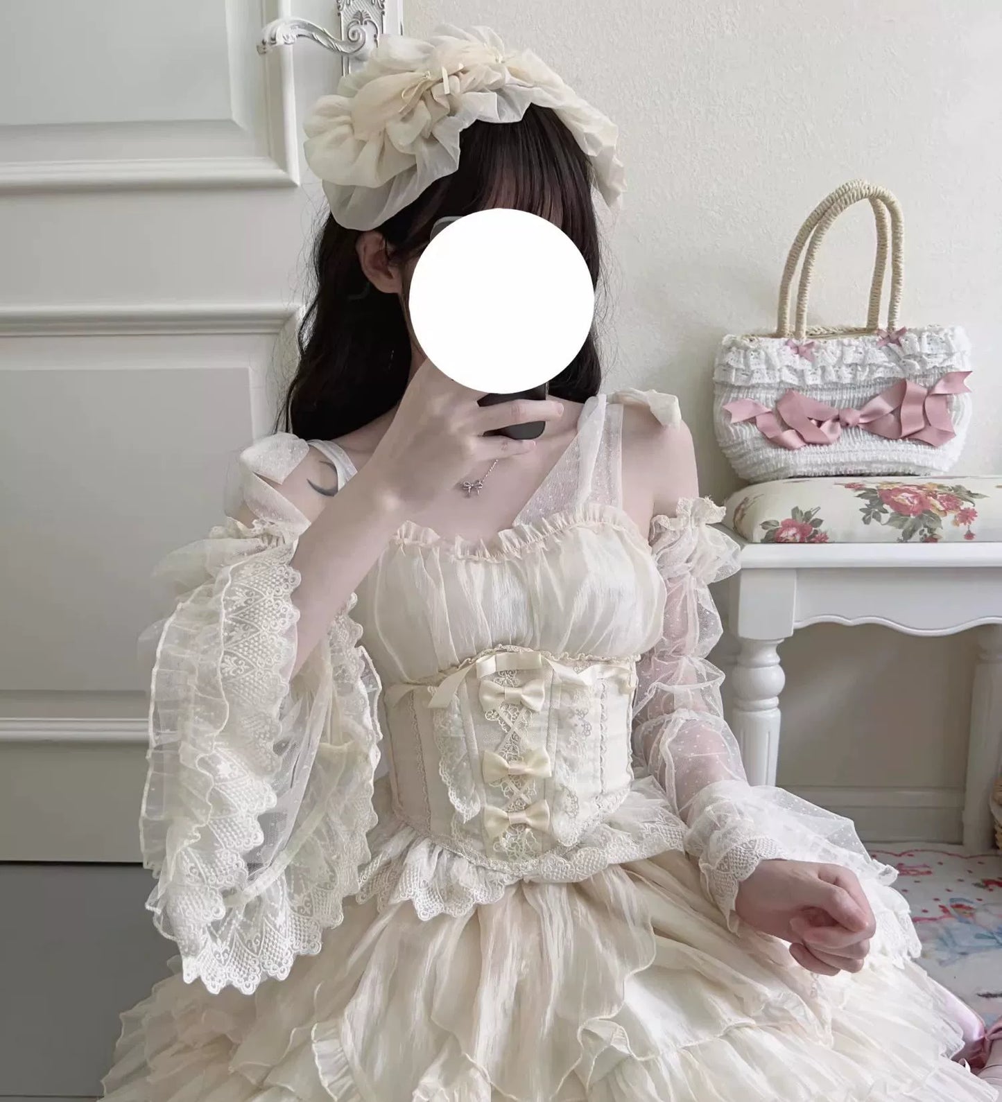 Original Design - Heart Flutter Love - Sweet Lolita Accessoriy Set and Inner Wear Multicolors