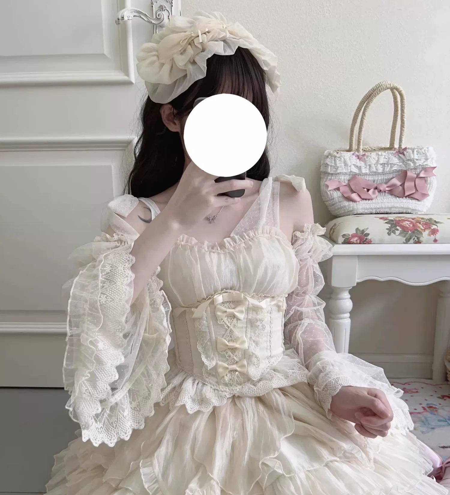 Original Design - Heart Flutter Love - Sweet Lolita Accessoriy Set and Inner Wear Multicolors