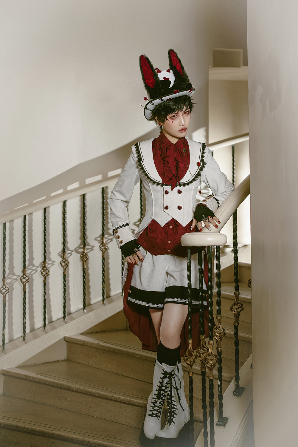 Immortal Thorn - Ouji Lolita Handsome White Prince Wind Coat