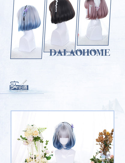 Dalao Home - Sweet 30cm BOBO Short Lolita Wig Multicolors