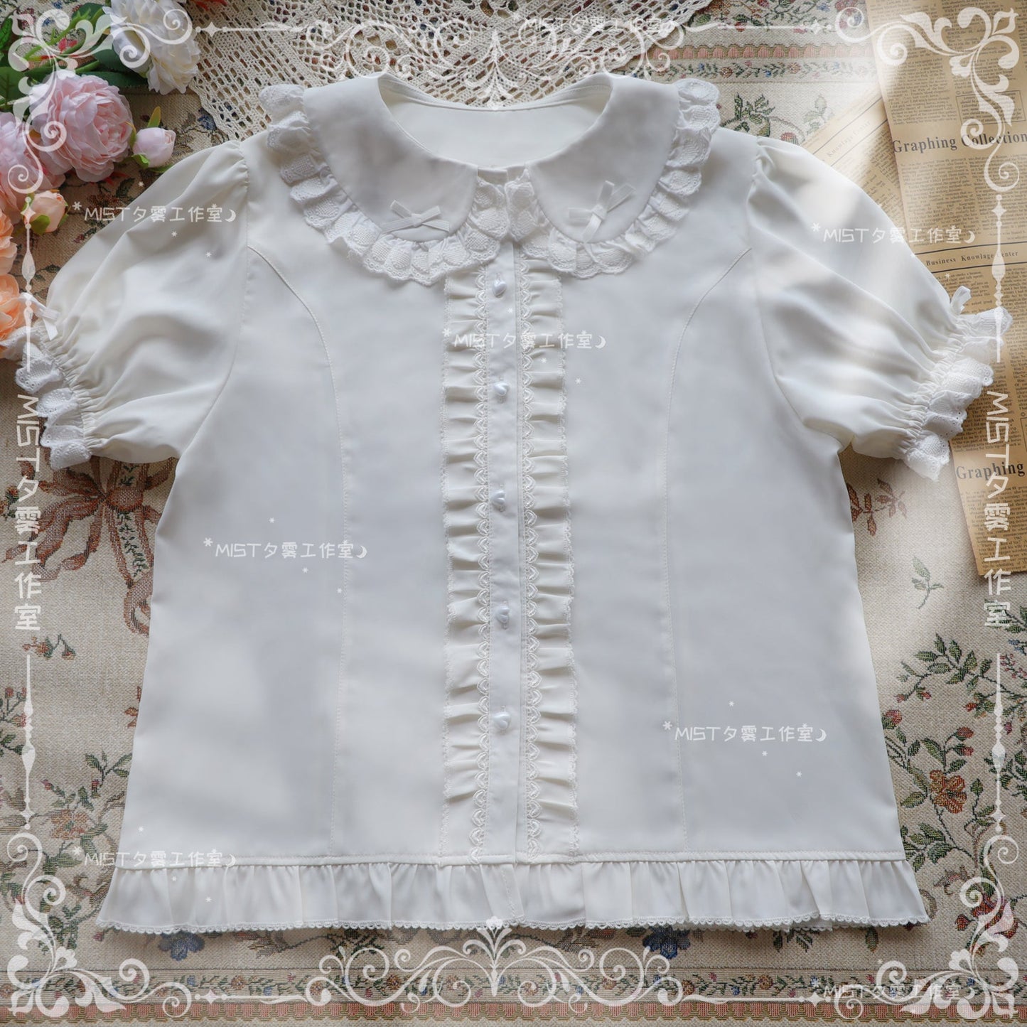 MIST - Sweet Short Sleeve Chiffon Lolita Blouse