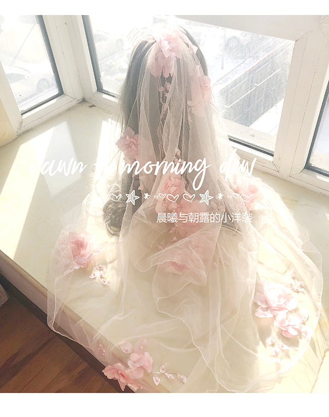 Dawn and Morning - Flower Wedding Lolita Accessories Headdress Set