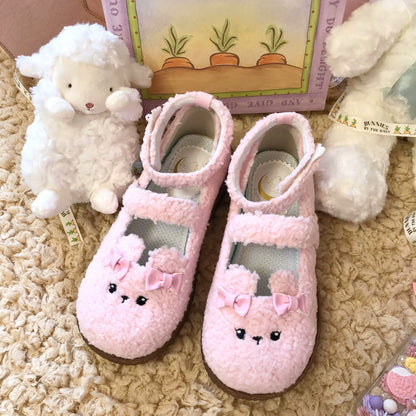Fairy Godmother - Cute Plush Warm Round Toe Lolita Soft Sole Shoes