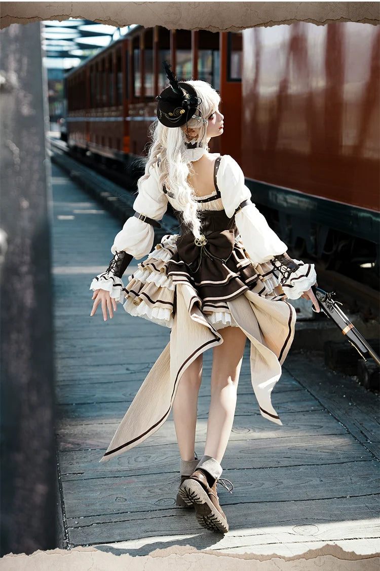 Sakurahime - Time Sand Rear - Punk Lolita OP Cute Daily Lolita Dress