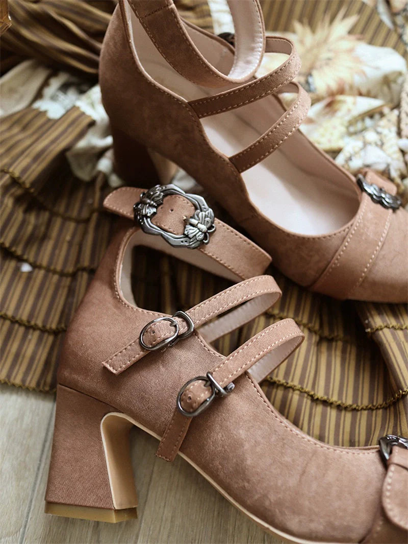 MR.Qiutian - Velia - Elegent Lolita Shoes CLA Thick Heel Shoes