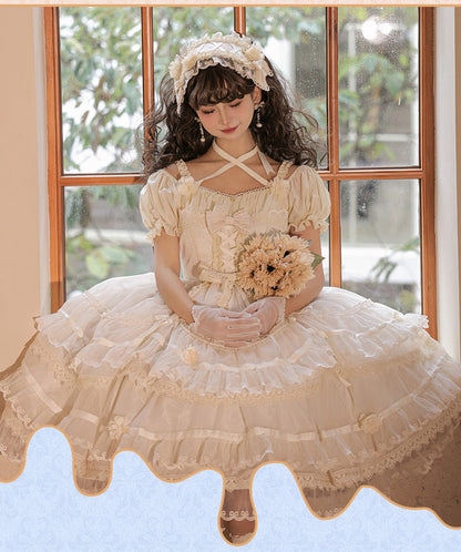 Puppets and Doll - Sweet Lolita OP Dress Multicolor