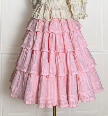 Boguta - Heidi Cotton Lolita Tiered SK Skirt
