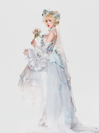 Youpairui - Sylph - Classic Lolita Tea Party Green Jumper Dress