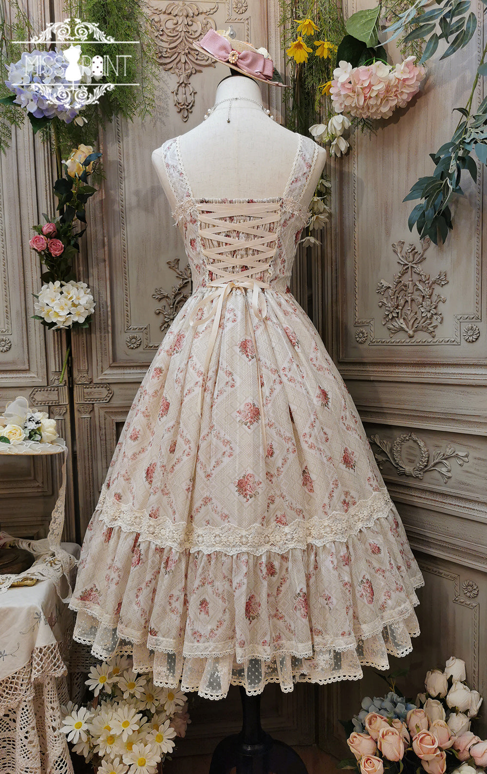 Miss Point - Woody Rose - Elegant Floral Lolita JSK Dress