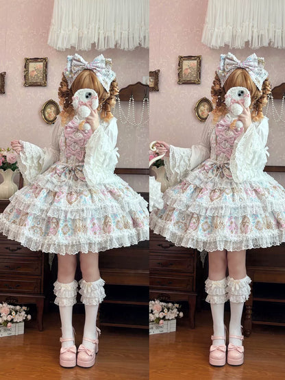 Hanguliang - Candelabra Ode - Doll-like Sweet Lolita JSK Dress, Side Zipper