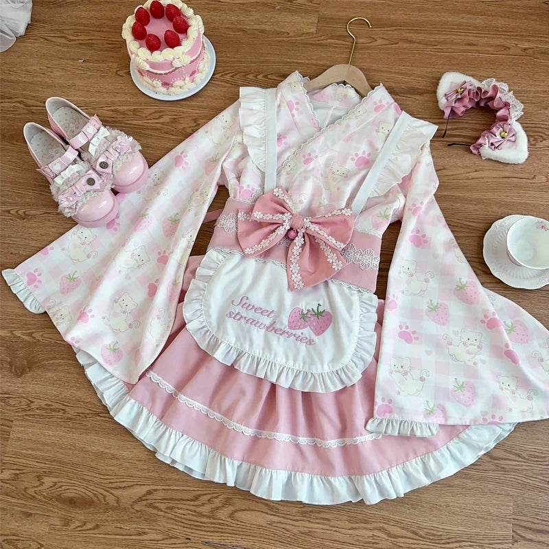 Hanguliang - Han Lolita OP Dress Japanese Style Dress for Summer Wear
