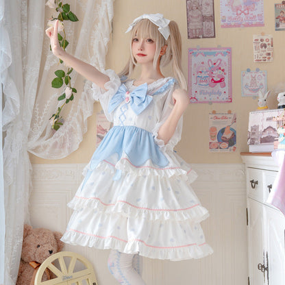 Eieyomi - White Peach Mousse - Sweet Lolita Summer JSK