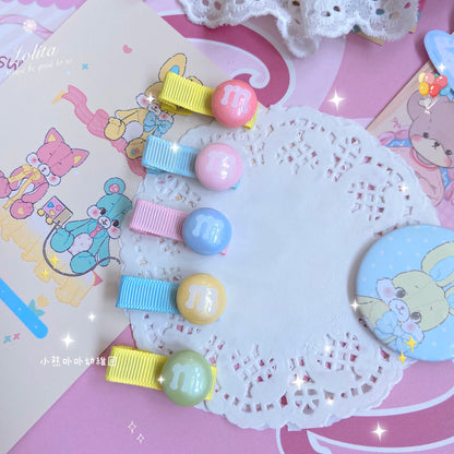 Bear Doll - Original Homemade Bared Sweet Lolita Hair Clips