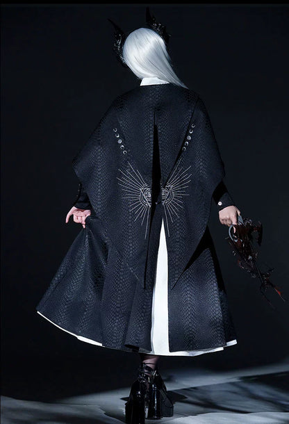 Morning mist and warbler - Dragon Scale - Gothic Lolita Jumper Dress Goth Coat