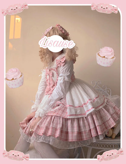 Half Sweet Lolita - Sweetheart Rescue - Sweet Lolita Dress Pink Lolita JSK Dress