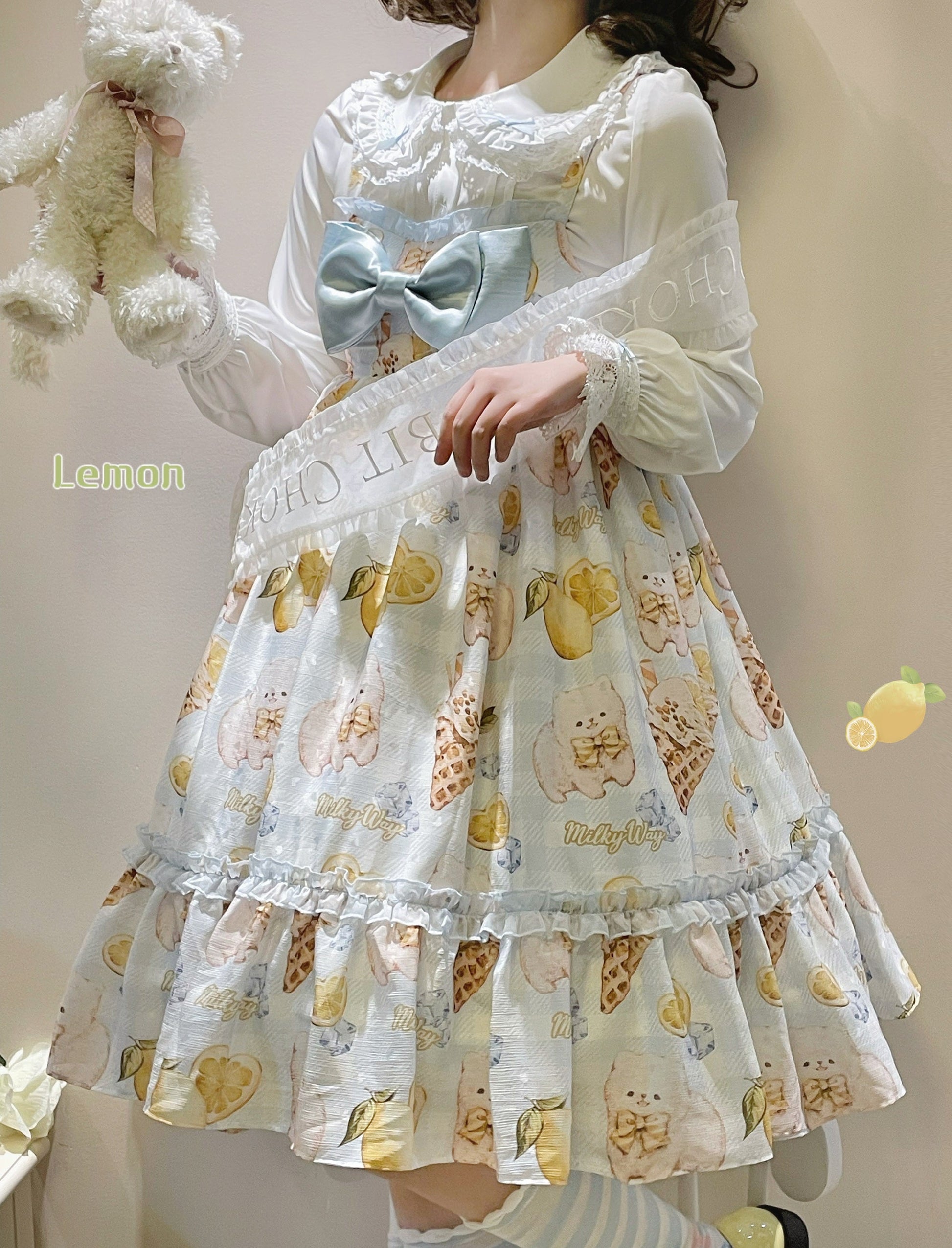 Milky Way - Lemon Puppy Lolita JSK Dress