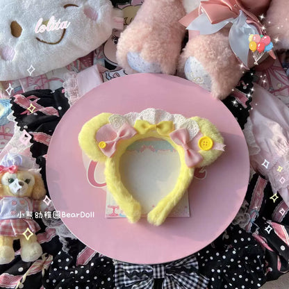 Bear Doll - Kawaii Lolita KC Sweet Butterfly Bow Lolita Headband