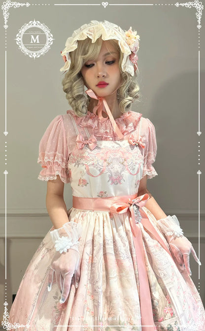 Moon River - Swan Lake Mirror - Pink Sweet Lolita Print JSK Dress