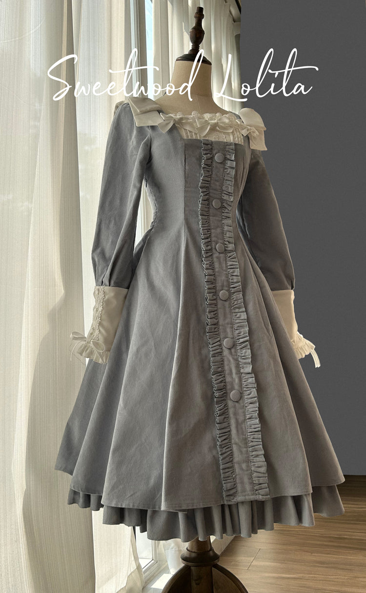 Sweet Wood - Annie's Gift - Elegant Velvet Lolita OP Dress