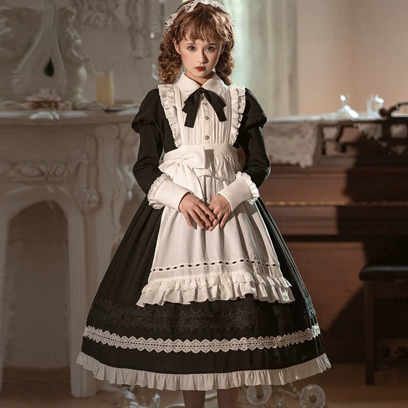 Sweet Date - Halloween Gothic Lolita OP Maid Lolita Dress Elegant Lolita OP