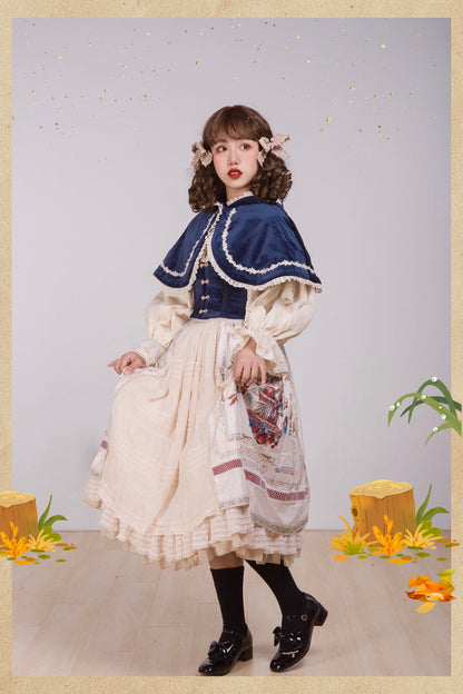 Miss Point - Praise of Abundance - Bavarian Style Lolita Velvet Hooded Cape