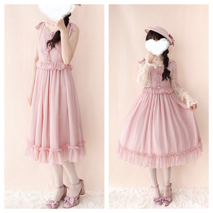 Miss point - Rhine Riverside - French Vintage Chiffon Lolita JSK