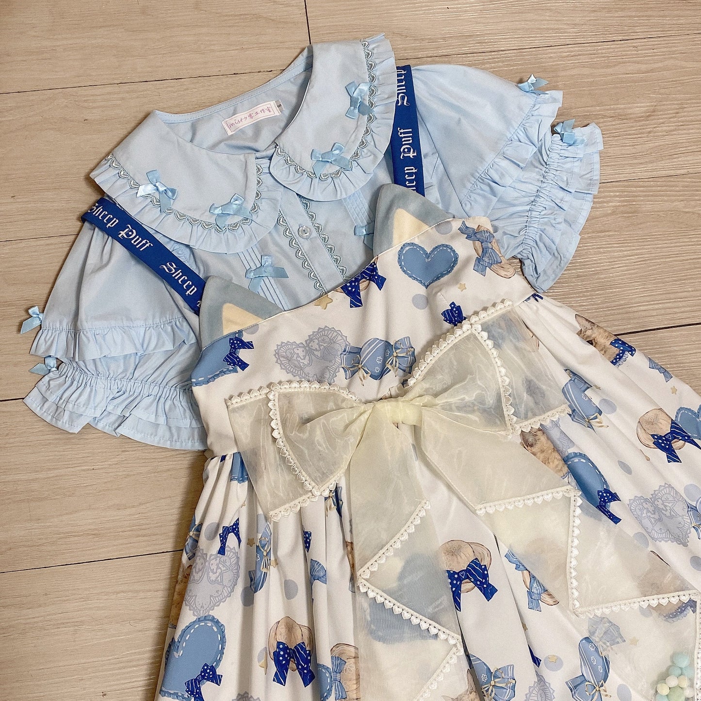 MIST - Creamy Condensed Milk - Kawaii Lolita Shirt Soft Girl Short-sleeved