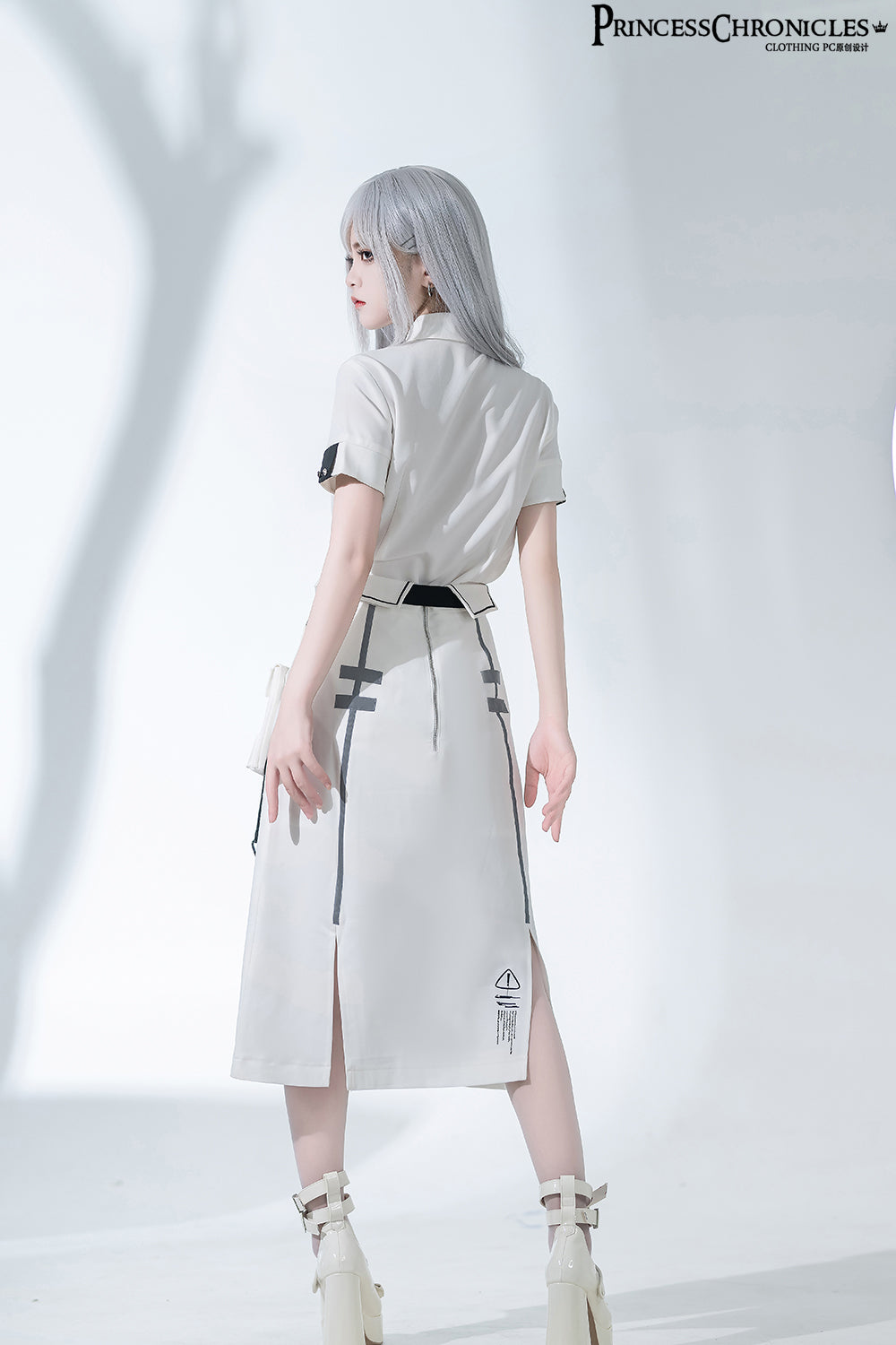 Princess Chronicles - Dry sea and Ashlar - Techwear-inspired White Cloak Set