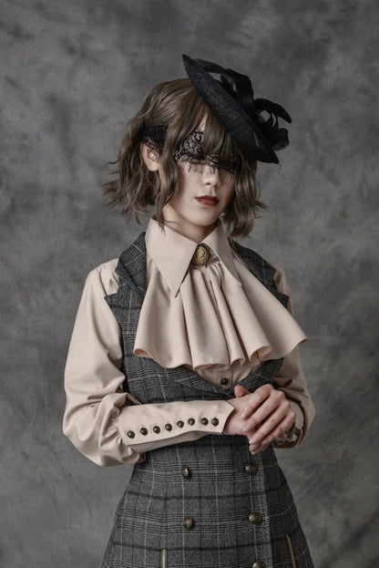 Vancy - Drunken Dreams - Vintage Lolita Dress Mutton Sleeve Shirt