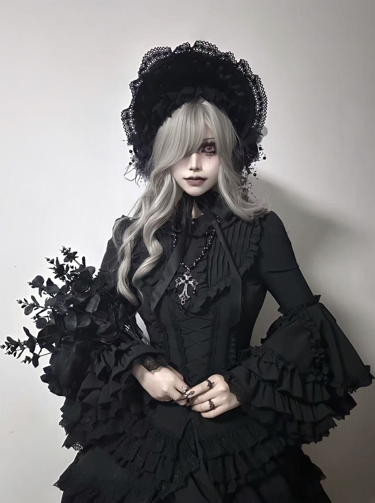 The Original Witch - Phoenix - Gothic Lolita Skirt & Shirt & Jabot For Halloween Festival