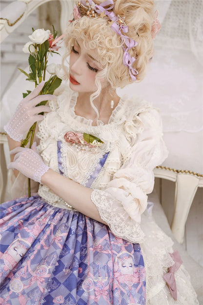Miss Point - Elizabeth Meow - Classic Lolita Blouse Lotus Root Sleeve Lolita Shirt