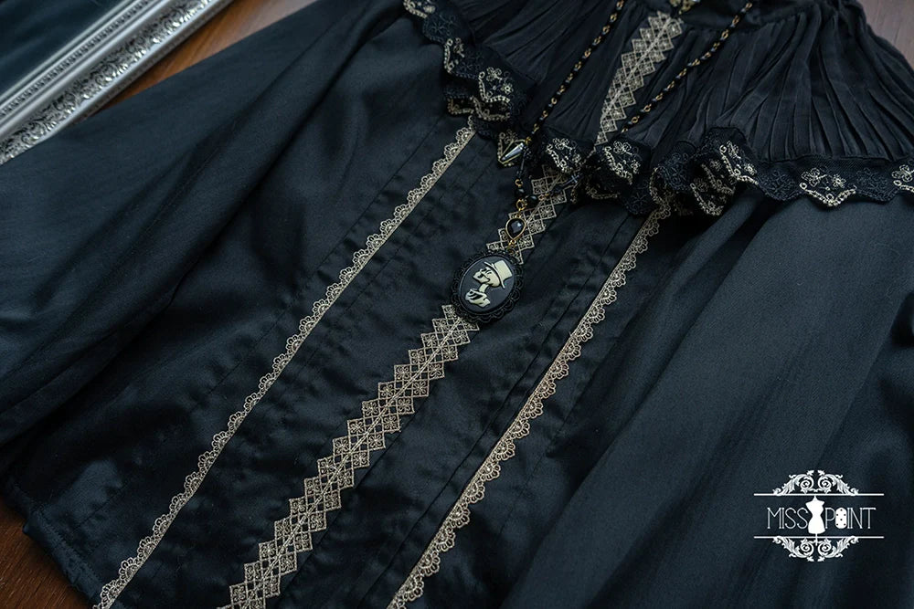 Miss Point - Demon Hunting Notes - Elegant Lolita Blouse Ruffled Collar