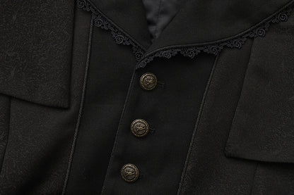 Immortal Thorn - Sea of Hope - Ouji Lolita Long Coat, Detachable Cape