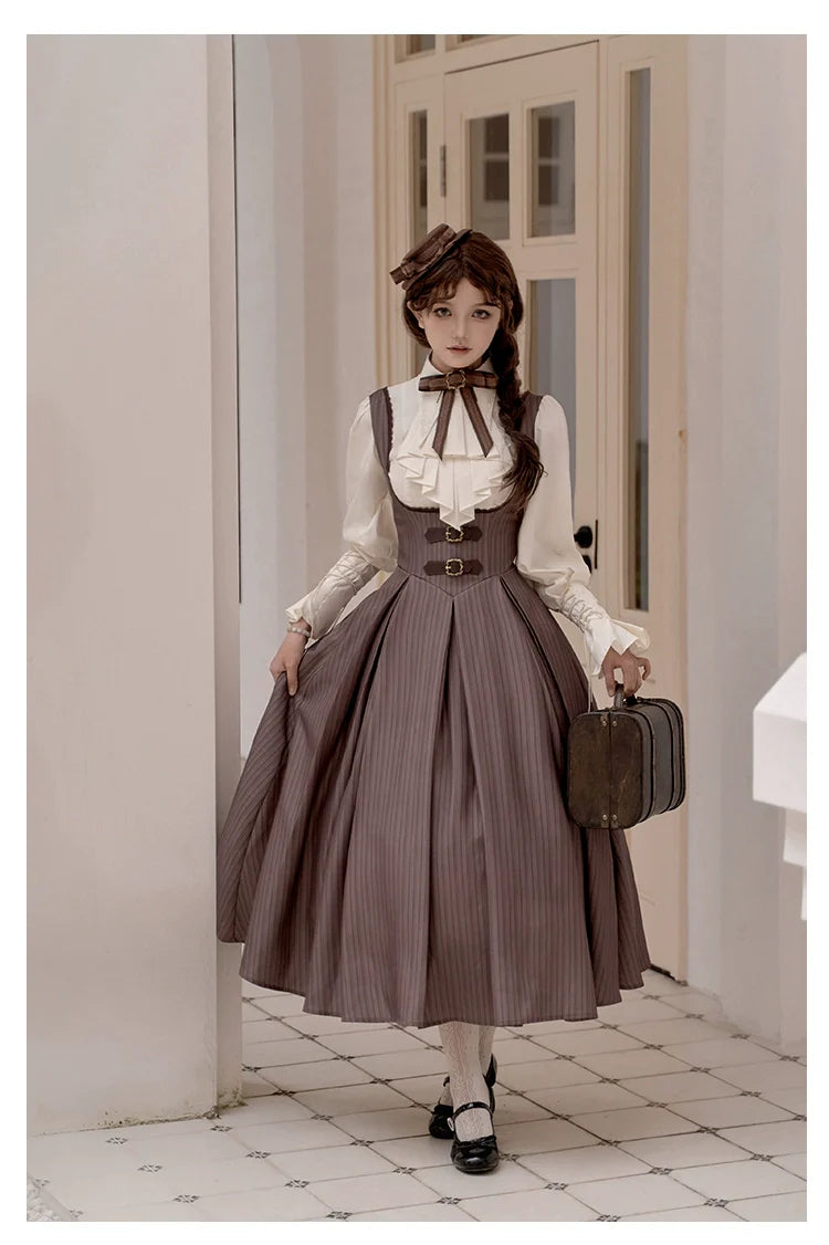 With PUJI - Ouji Lolita Shirt Bust-supporting JSK Dress