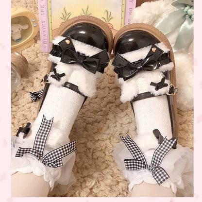 Fairy Godmother - Winter Girly Lolita Shoes Lolita Ankle Strap Shoes