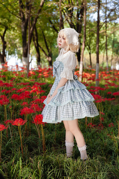 Infanta - Cloth Cat - Kawaii Lolita JSK Multi-Color Tiered Ruffles Dress