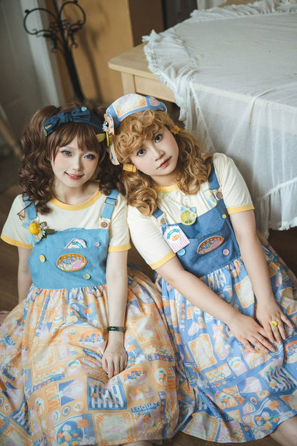 Miss Point - Daisy Lemon - Kawaii Lolita Lemon Print JSK Customized