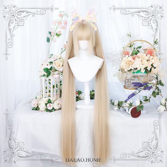 Dalao Home - Long Sweet Lolita Wig With Ponytails