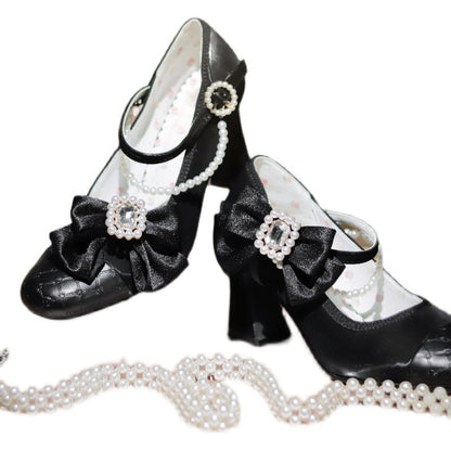 Pure Tea For Dream - Transatlantic Love Poem - Sweet Elegant Lolita Mid-Heel Daily Shoes