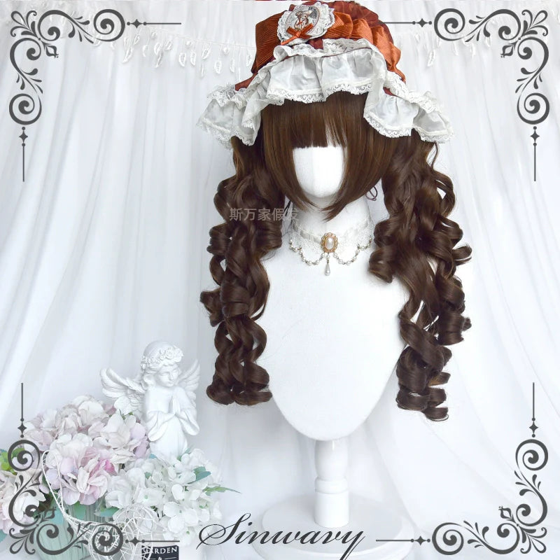 Sinwavy - Old School Lolita Wig, Layered Roman Curls