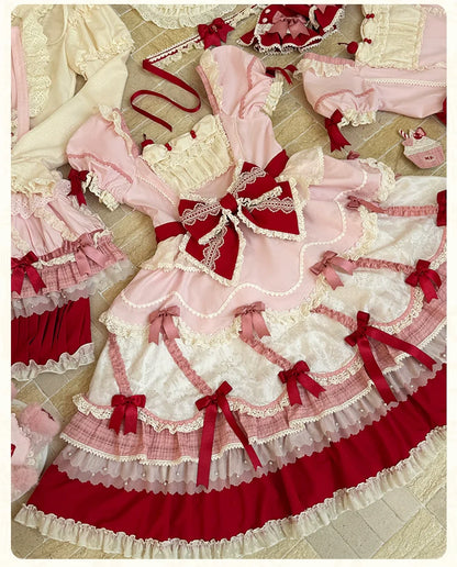 Mademoiselle Pearl - Cup Cake - Sweet Lolita OP Dress Kawaii Lolita JSK SK