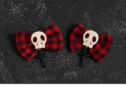 Strange Sugar - Gothic Hair Accessories Set Skulls Sharks Lolita Clips Headbands