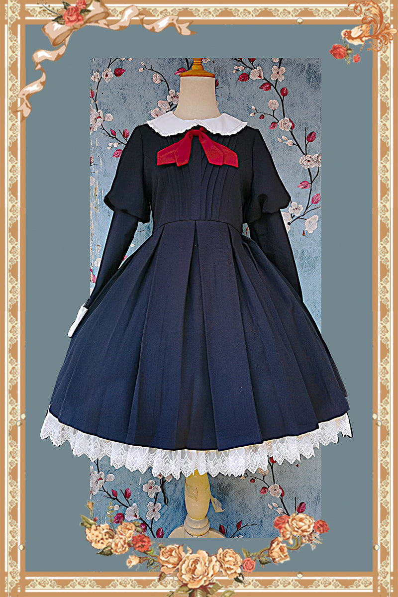 Infanta - Suliko - Maid Lolita OP Set with Soldier Style Waist Pack and Apron