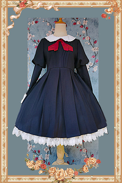 Infanta - Suliko - Maid Lolita OP Set with Soldier Style Waist Pack and Apron
