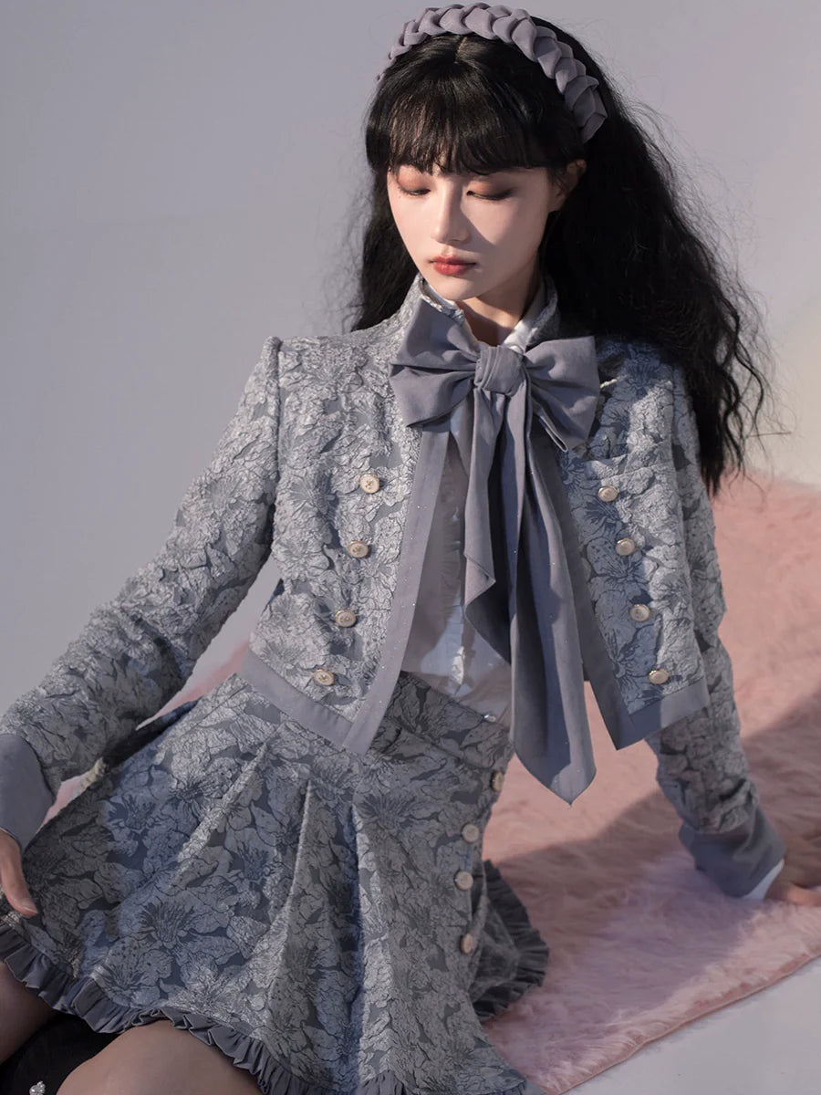 ZJstory - Gold Age - Retro Lolita Bow Necktie