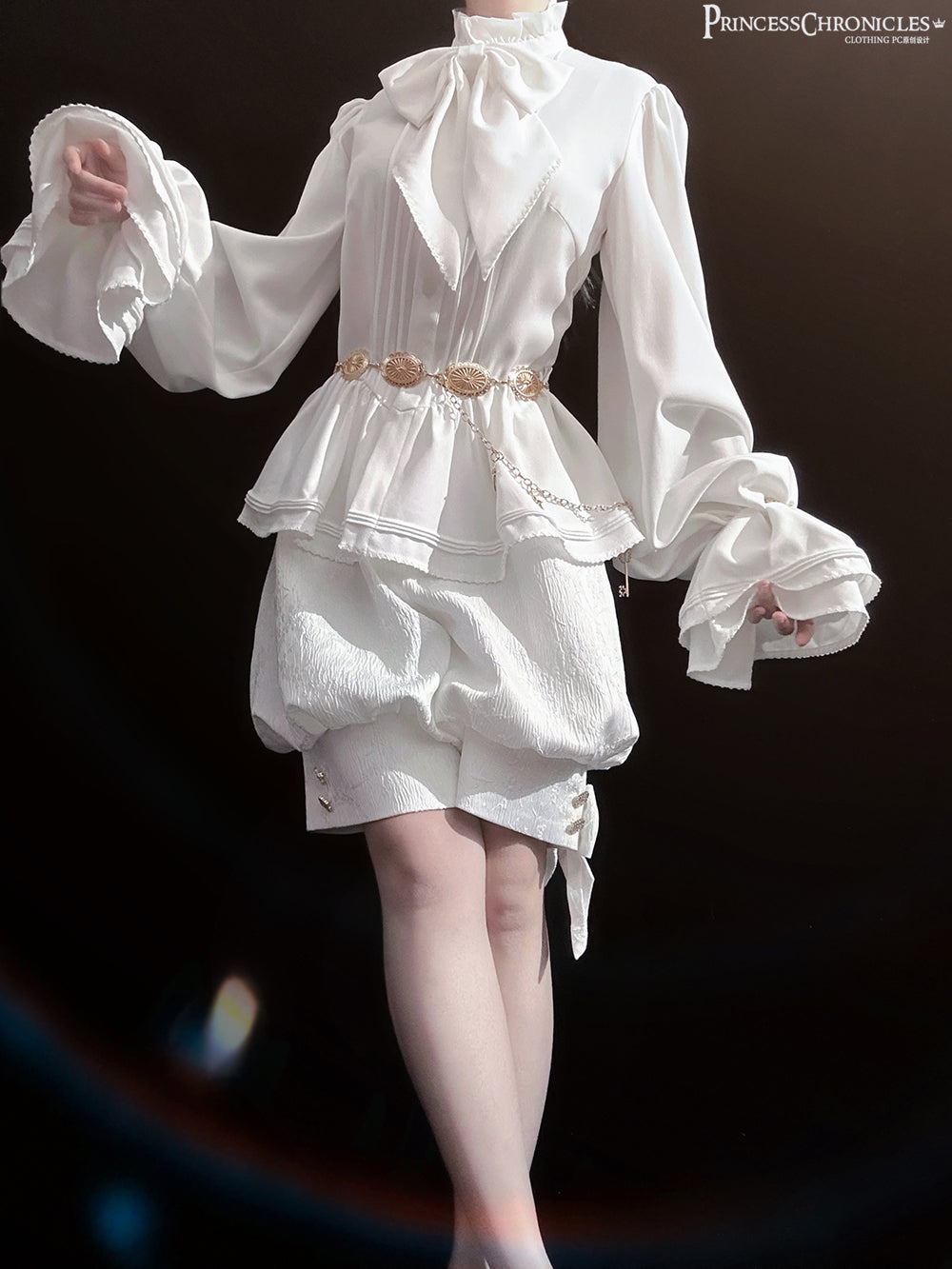 Princess Chronicles - Rabbit Hunting White Moonlight - Retro Gothic Lolita Metal Waist Chain