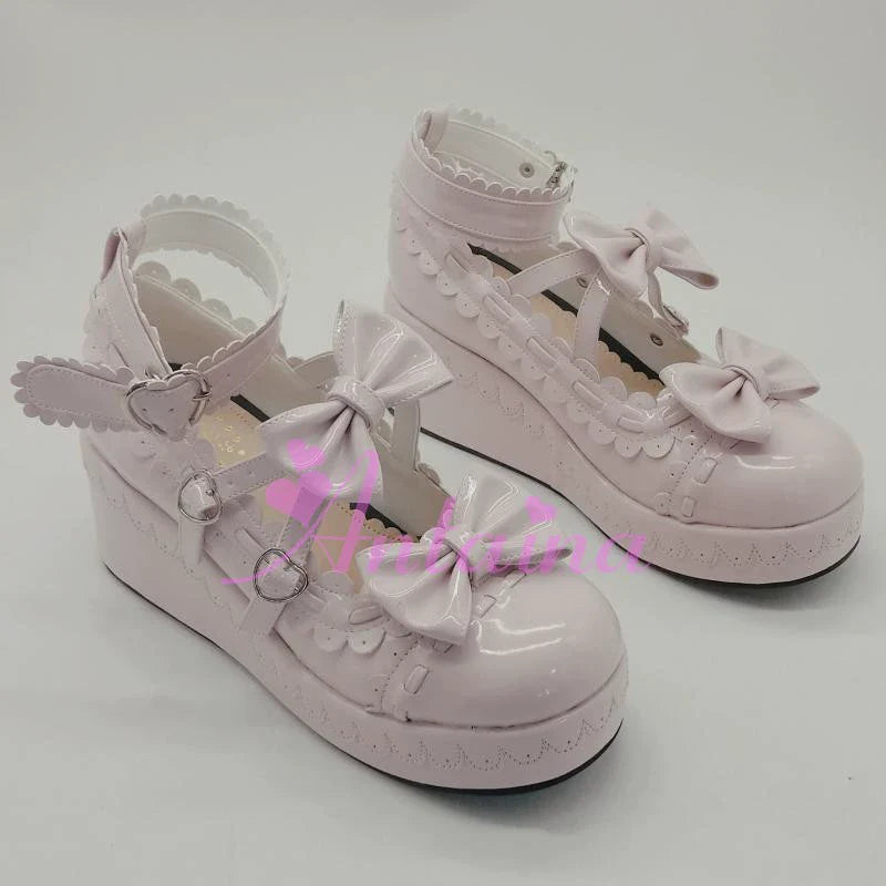 Antaina - Sweet Lolita Shoes Platform Shoes Multicolor