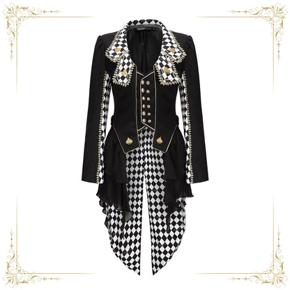 Immortal Thorn - Lost Alice - Ouji Lolita Coat Checkered Prince Outwear