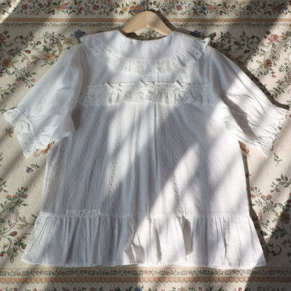 MIST - Cotton Sweet Lolita Blouse, Peter Pan Collar
